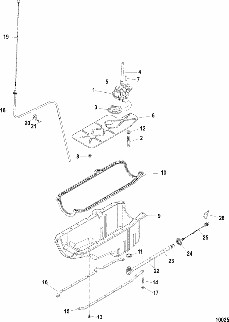 Exploded diagram for Oil Pan & Oil Pump