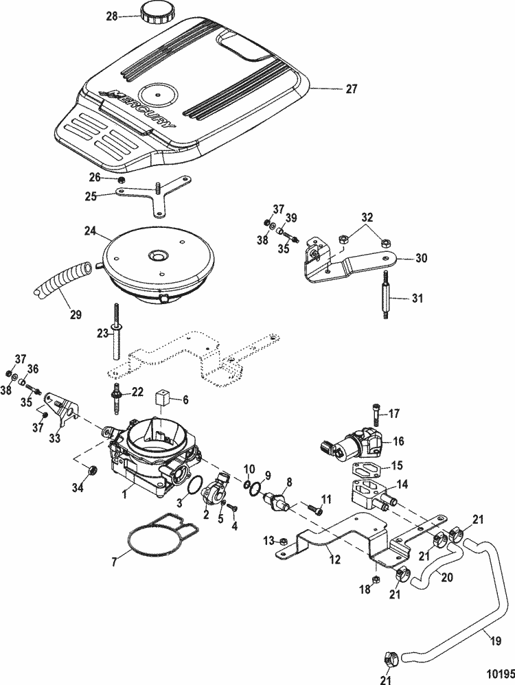 Exploded diagram for Throttle Body(Mechanical)
