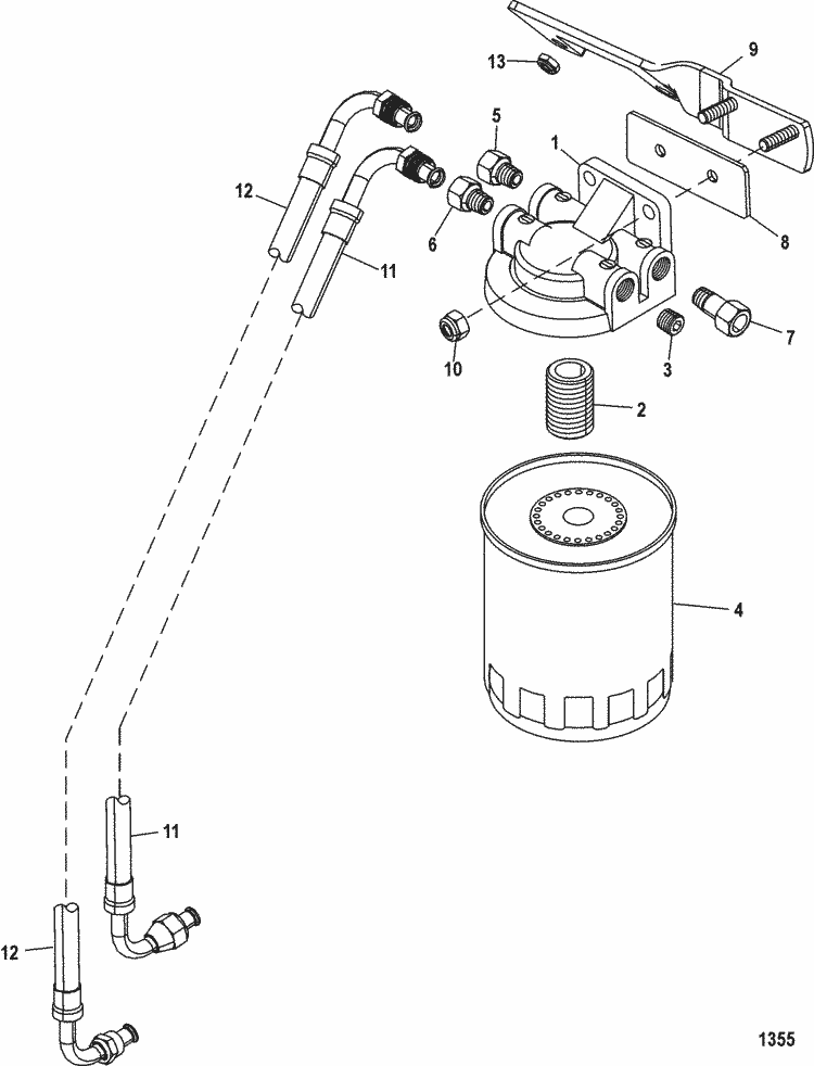 Fuel Filter(Alpha) for Mercruiser (5.0l,350 Mag,mx 6.2l Mpi Sterndrive) Engine