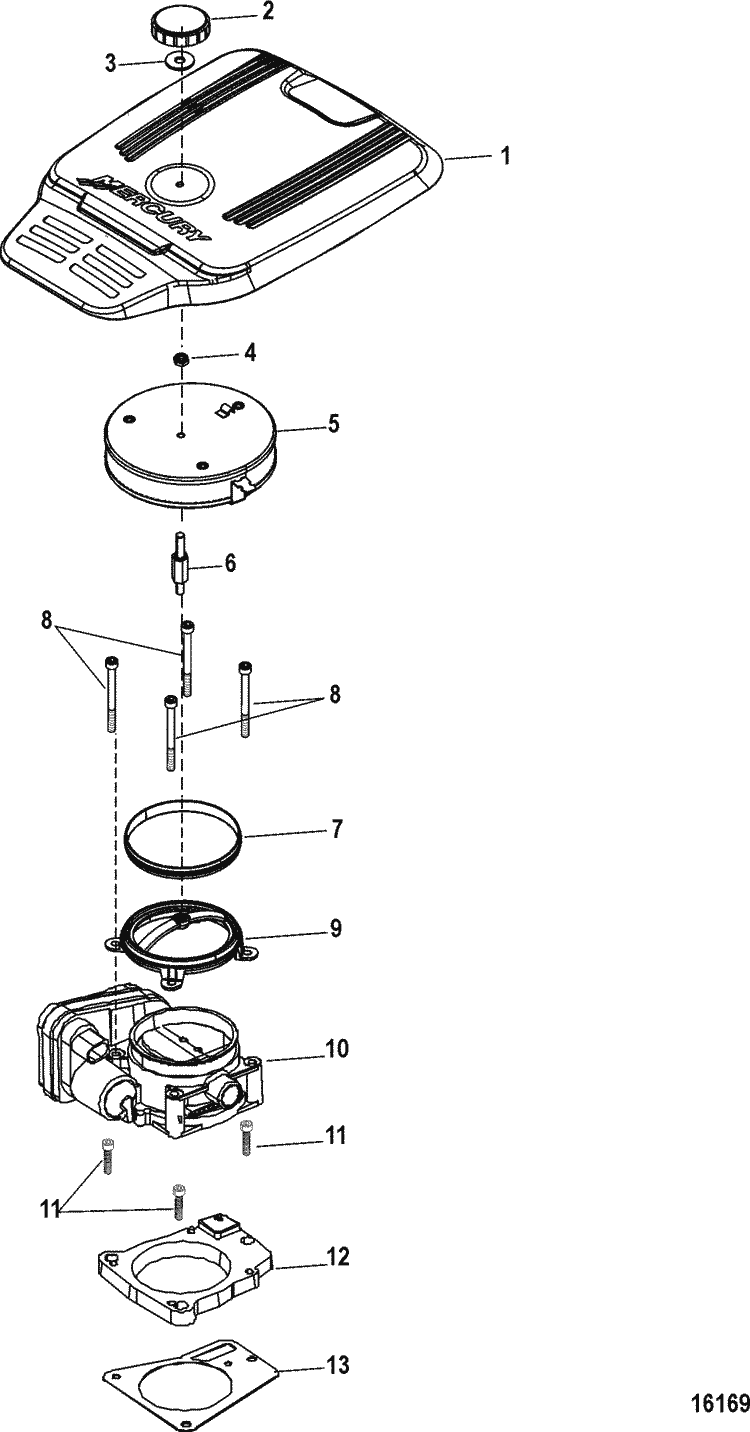 Exploded diagram for Throttle Body(Digital Throttle & Shift)