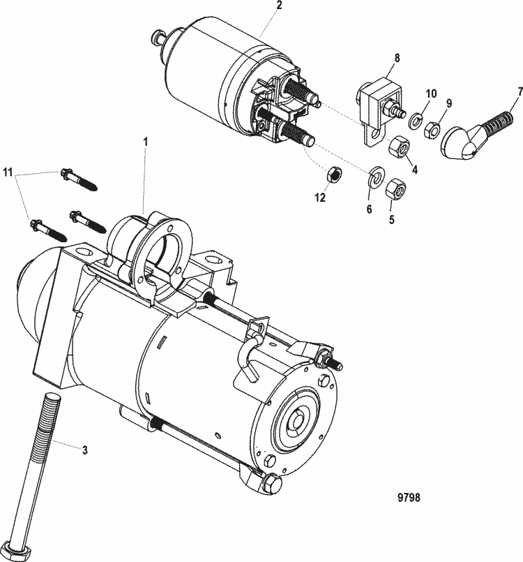 Exploded diagram for Starter Motor